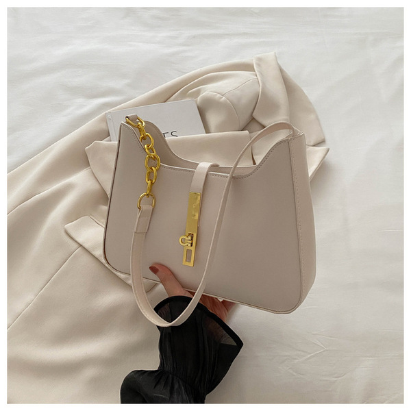 Autumn Large Capacity Lock New Korean Style Shoulder Portable Underarm Small Square Women's Bag