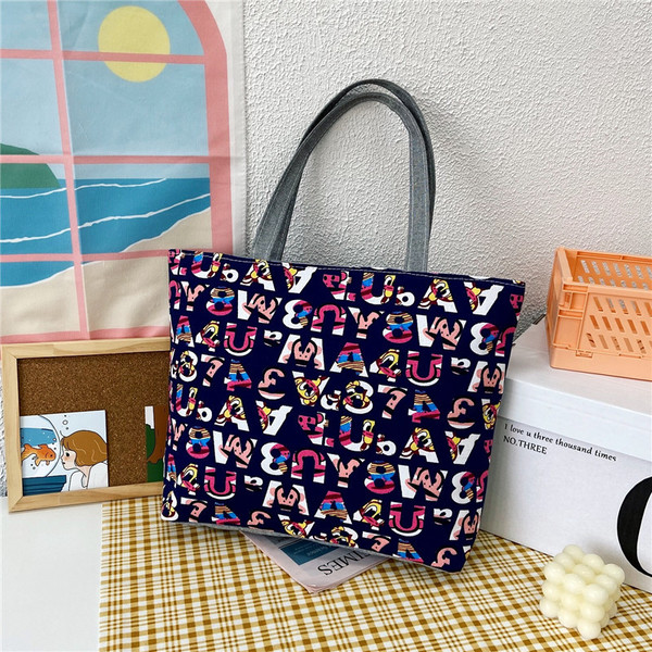 Korean Style Tote Bag Letters