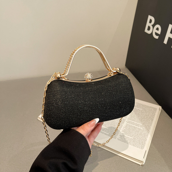 Black Spiffybd Celestial Starlight Gala Clutch - Luxury Evening Bag 2026 Edition
