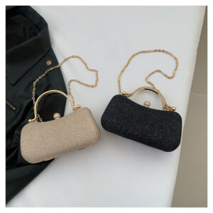 Elegant Metallic Shimmer Party Clutch & Crossbody Shoulder Bag - Stylish Handbag Price in Bangladesh | Spiffybd