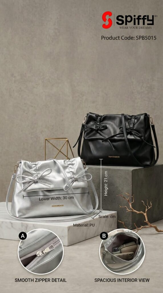 Spiffybd Urban Simplicity Large PU Tote Bag স্টাইলিশ উইমেন্স হ্যান্ডবেগ Price in Bangladesh Spiffybd