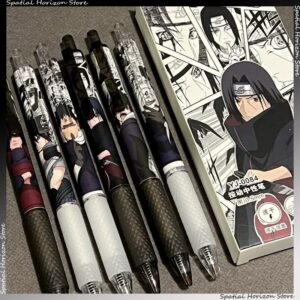Itachi Uchiha Naruto Anime Gel Pen Set 0.5mm – Original Quick Dry Black Ink Pen Price in Bangladesh | Spiffybd