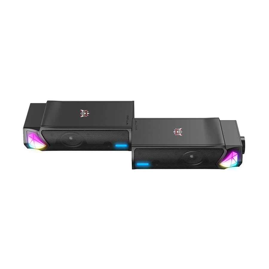 ONIKUMA L1 RGB 2.0 Bluetooth Black Computer Speaker – Best Gaming Speaker Price in Bangladesh Spiffybd side