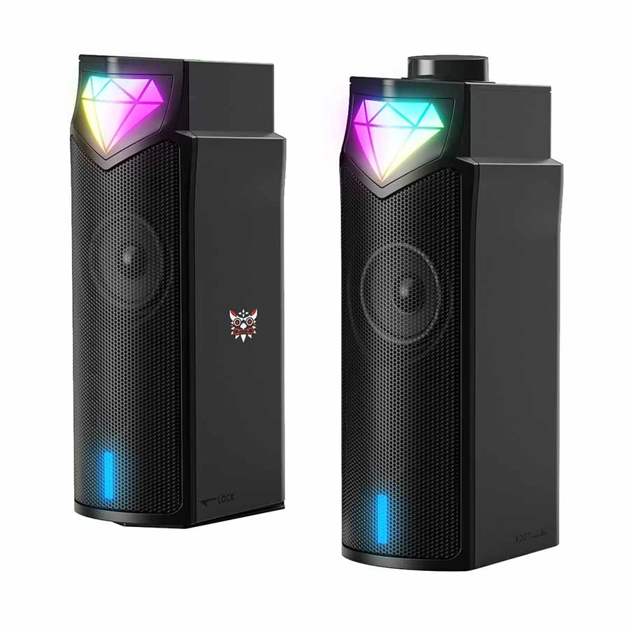 ONIKUMA L1 RGB 2.0 Bluetooth Black Computer Speaker - Best Gaming Speaker Price in Bangladesh Spiffybd