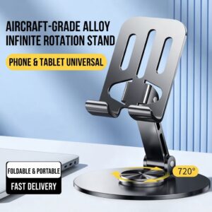 Multifunctional Foldable & 360° Rotatable Metal Phone Holder / স্টাইলিশ অ্যাডজাস্টেবল মোবাইল স্ট্যান্ড প্রাইস ইন বাংলাদেশ | Spiffy BD