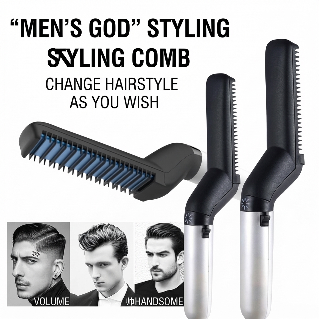 Professional Multi-Functional Hair Straightener & Modelling Comb / স্টাইলিশ হেয়ার স্ট্রেইটনার ও মডেলিং কম্ব প্রাইস ইন বাংলাদেশ | Spiffy BD